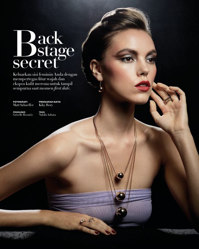 L’Officiel Indonesia beauty editorial “Backstage Secrets”