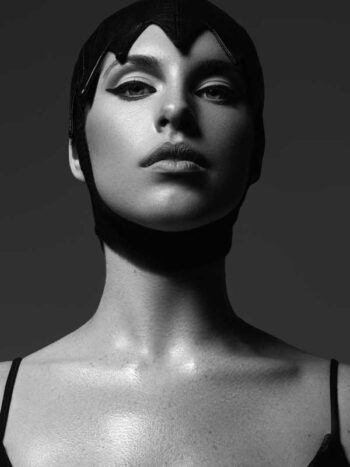 Schaeffer Studios Fashion Photographer for Marie Claire Featuring Genna Carey Wearing Harlem's Heaven Hat and Amiri