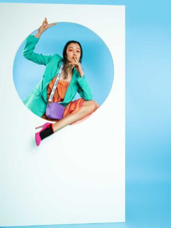 Schaeffer Studios NYC Fashion Photographer Featuring Kouka Webb for Marie Claire Wearing Karen Millen, C'Est D, DKNY, Nancy Gonzales, Gebebe
