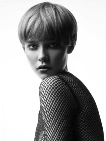 Schaeffer Studios New York City Beauty Photographer Featuring Mercedes Hurzeler for L'Officiel - Short Hair