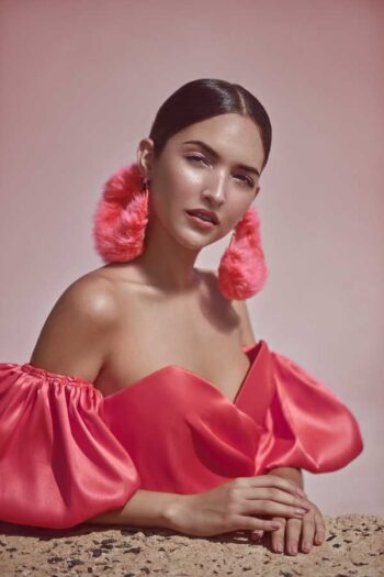 Schaeffer Studios NYC Fashion Photographer Featuring Laihany Pontón in Cabo Rojo Wearing Feather Earrings