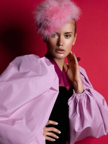 Schaeffer Studios Fashion Photographer Featuring Anna Zotova in Pink Hat