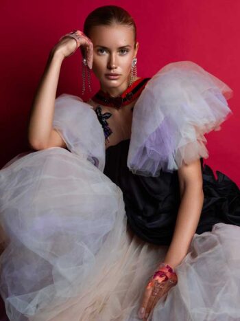 Schaeffer Studios Fashion Photographer Featuring Anna Zotova Black+White Dress