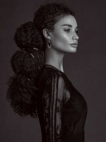 SchaefferStudios NYC Beauty Photographer Featuring Rebekah Miller Chanel Hair Tie